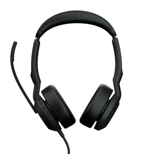 Auriculares Jabra Evolve2 50 con cable USB-A, Cancelación Activa de Ruido, Oficina Negro