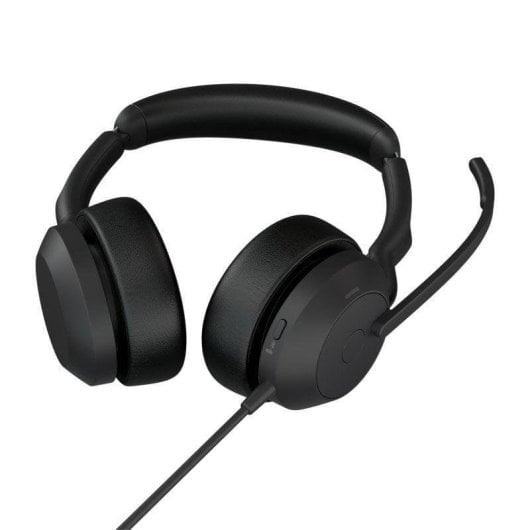 Casque Jabra Evolve2 50 avec câble USB-A, Bluetooth 5.2, ANC, usage bureau, noir