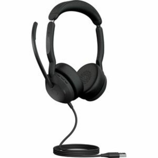 Casque Jabra Evolve2 50 avec câble USB-A, Bluetooth 5.2, ANC, usage bureau, noir