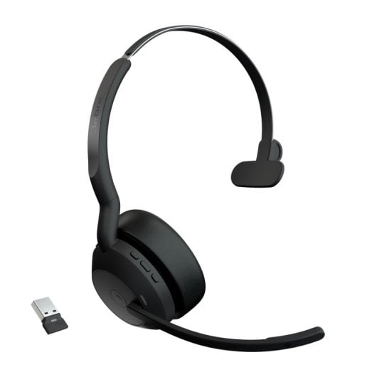 Jabra Evolve2 55 Bluetooth-Headset für Büro/Callcenter, Schwarz (25599-899-999)