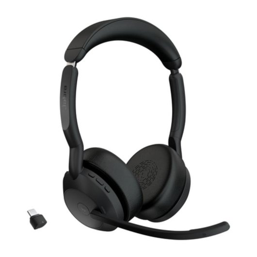 Auriculares Jabra Evolve2 55 inalámbricos Bluetooth con Cancelación de Ruido y micrófono, negros