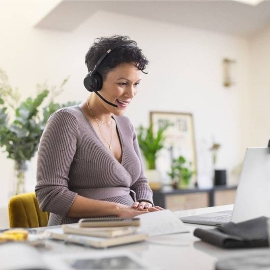 Jabra Evolve 2 55 Bluetooth-Headset für Büro/Callcenter Schwarz