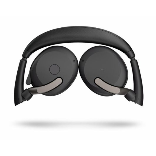 Auriculares Jabra Evolve2 65 Flex sem fios Bluetooth com Cancelamento de Ruído, microfone boom, dobrável, preto