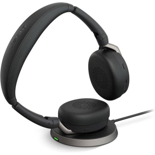 Auricolari Jabra Evolve2 65 Flex wireless Bluetooth con Cancellazione Rumore, Mic e ricarica wireless, Nero