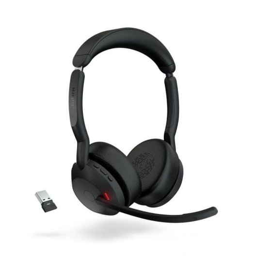 Casque Jabra Evolve2 55 Bluetooth sans fil avec ANC pour bureau noir