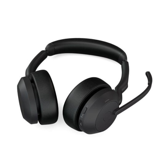 Casque Jabra Evolve2 55 Bluetooth sans fil avec ANC pour bureau noir