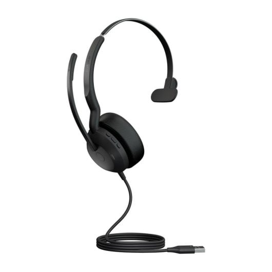 Auriculares Jabra Evolve2 50 con cable USB con Cancelación de Ruido, micrófono y control de volumen para oficina o call 