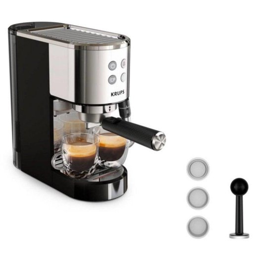 Cafetière expresso Krups Virtuoso+ XP444C10 1L 15 Bars avec mousseur