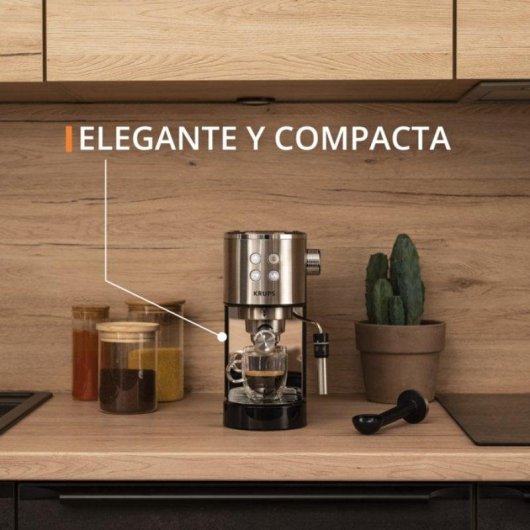 Cafetière expresso Krups Virtuoso+ XP444C10 1L 15 Bars avec mousseur