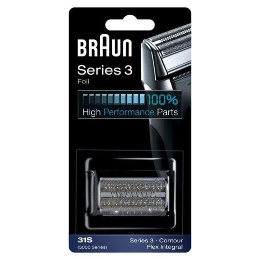 Cabeça de Barbear Facial Braun Series 3 31S Preto 1 Cabeça