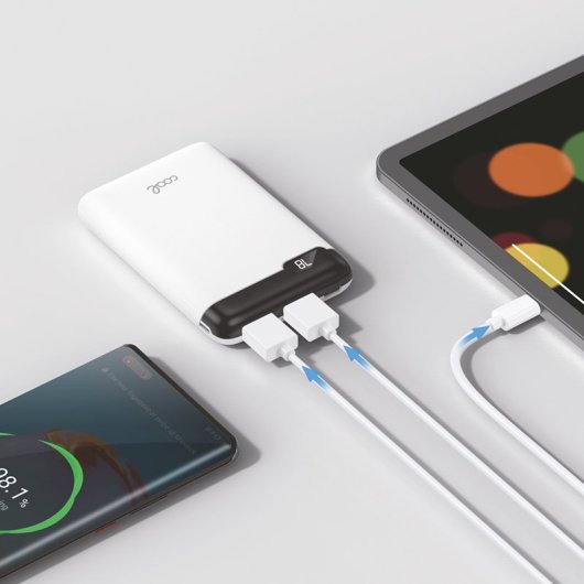 Cool Batería Externa Power Bank 5000 mAh Display 10W Blanca