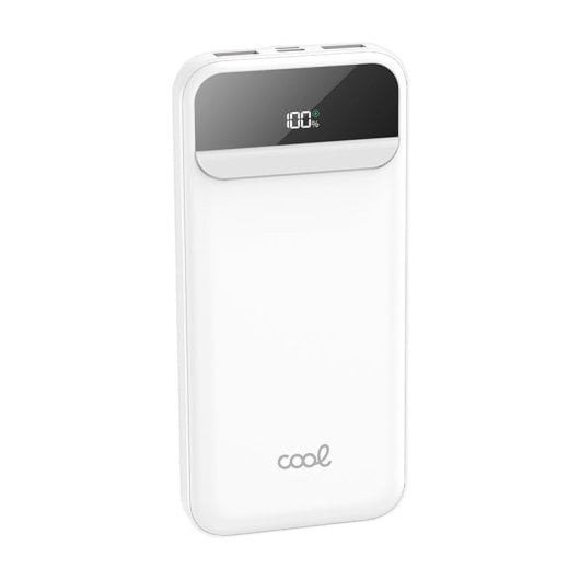 Cool Power Bank 10.000 mAh Carga Rápida 22.5W 3 Cabos Branco