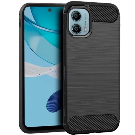 Capa de carbono preta legal para Motorola Moto G53 5G