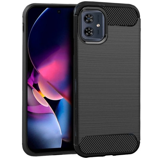 Cool capa de carbono preto para Motorola Moto G54 5G