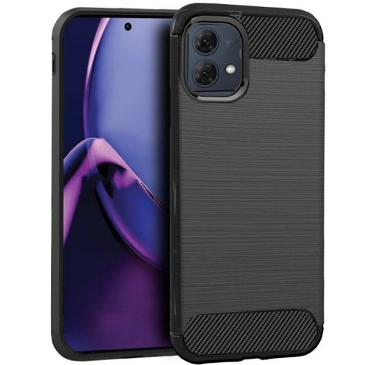 Raffinata custodia in carbonio nero per Motorola Moto G84 5G
