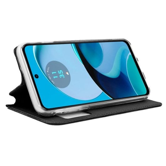Coole schlichte schwarze Flip-Cover-Hülle für Motorola Moto G14