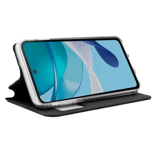 Coole schlichte schwarze Flip-Cover-Hülle für Motorola Moto G53 5G