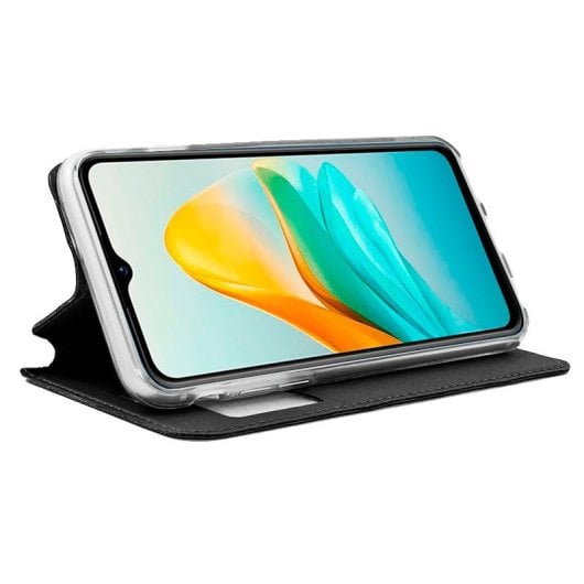 Coole glatte schwarze Flip-Cover-Hülle für ZTE Blade A53 Pro