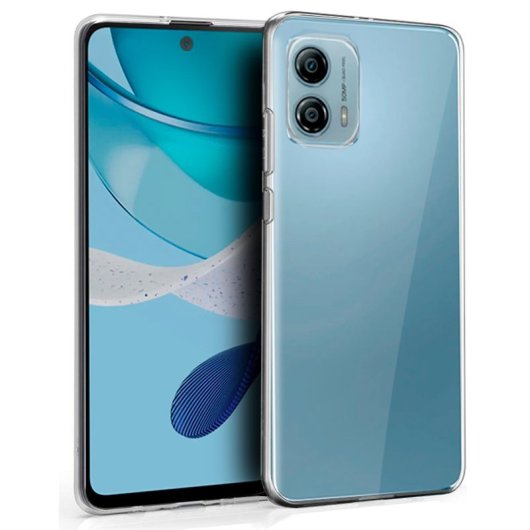 Custodia in silicone trasparente per Motorola Moto G53 5G