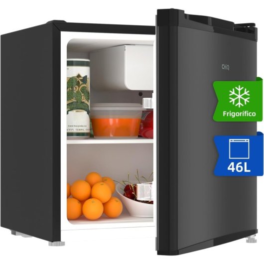 CHiQ CSD46D4E Frigorífico Mini 46L E Acero Inoxidable Negro