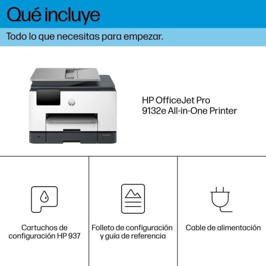 HP OfficeJet Pro 9132e Impresora Multifunción Color WiFi Dúplex Fax