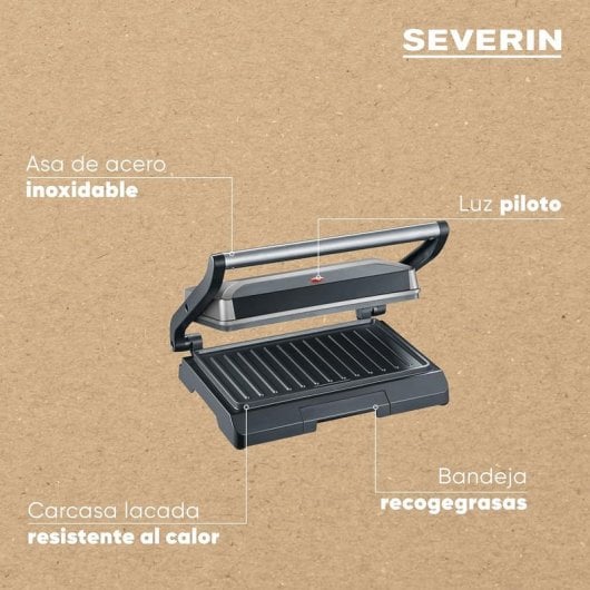 Grill électrique et gril de table Severin KG 2394 800 W