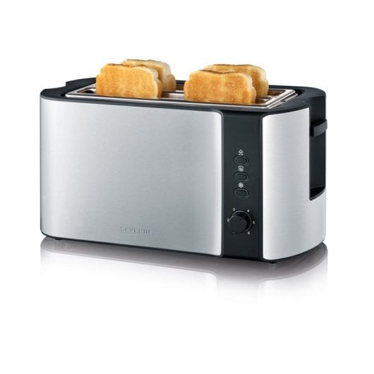 Severin AT 2590 Toaster 2 Scheibe(n) 1400 W Schwarz, Silber