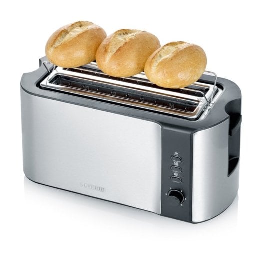 Severin AT 2590 Toaster 2 Scheibe(n) 1400 W Schwarz, Silber