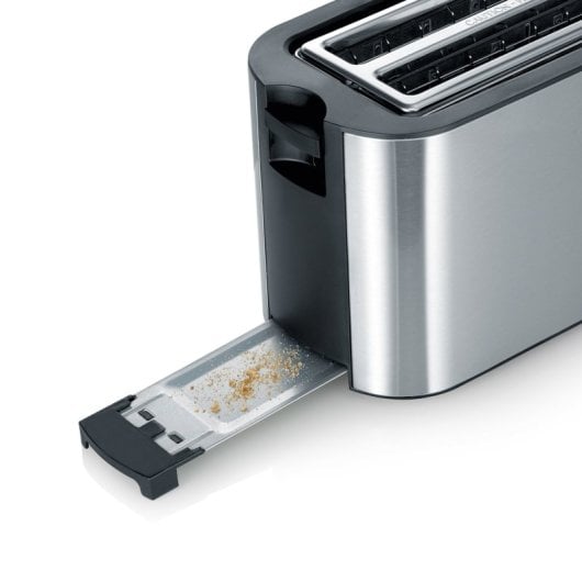 Severin AT 2590 Toaster 2 Scheibe(n) 1400 W Schwarz, Silber