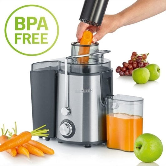 Severin ES 3566 Centrifugadora Profissional Silenciosa 400W Aço Inoxidável