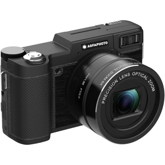 Agfa Photo Kit De Vlogging Cámara VLG-4K Optical/Trípode Powerbank/Control Remoto/Micrófono/Micro-SD 32GB