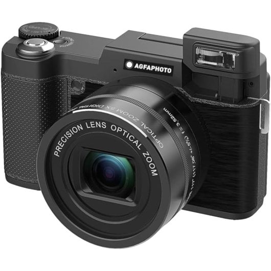 Agfa Photo Kit De Vlogging Cámara VLG-4K Optical/Trípode Powerbank/Control Remoto/Micrófono/Micro-SD 32GB