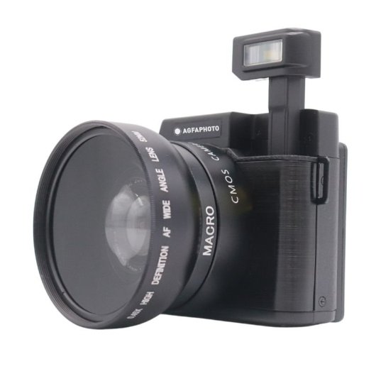 Agfa Photo Vlogging Kit VLG-4K Câmera/Tripé Powerbank/Controle Remoto/Microfone