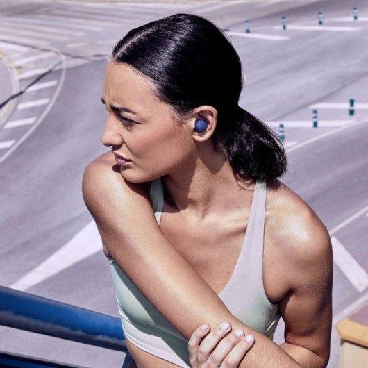 Auriculares Energy Sistem Racebuds TWS inalámbricos Bluetooth 5.3 deportivos con micrófono y protección IPX4 azul