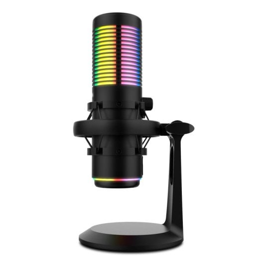 Krom Kaze Micrófono Condensador para Streaming RGB Negro