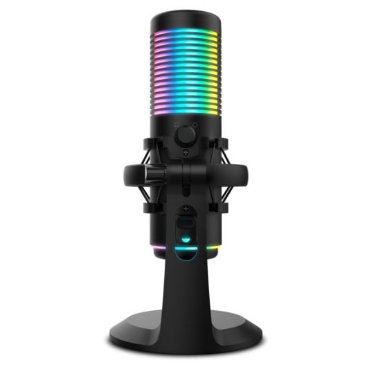 Krom Kaze Micrófono Condensador para Streaming RGB Negro