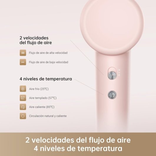 Dreame Hair Gleam AHD12A Secador de Pelo 1600W Gris