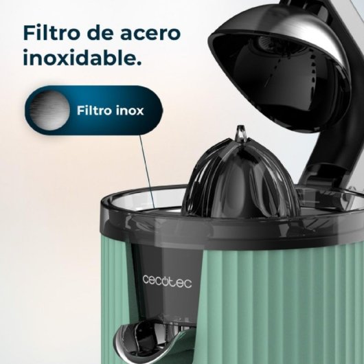 Cecotec Xqueeze Retrojuice 600 Exprimidor Eléctrico de Brazo 600W Verde