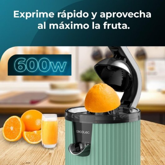 Cecotec Xqueeze Retrojuice 600 Exprimidor Eléctrico de Brazo 600W Verde
