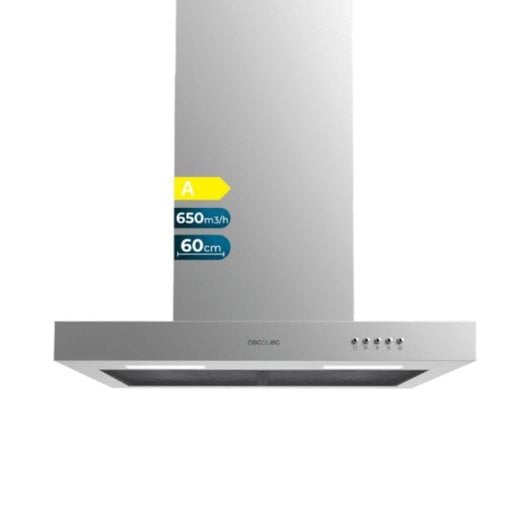 Campana extractora Cecotec Bolero Flux TM 606500 Canalizado 60cm inox LED