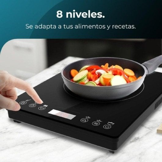 Cecotec Full Magma Slim Placa de Inducción Portátil Una Zona 2000W Negra