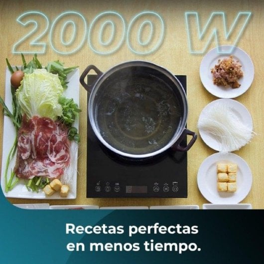 Cecotec Full Magma Slim Placa de Inducción Portátil Una Zona 2000W Negra