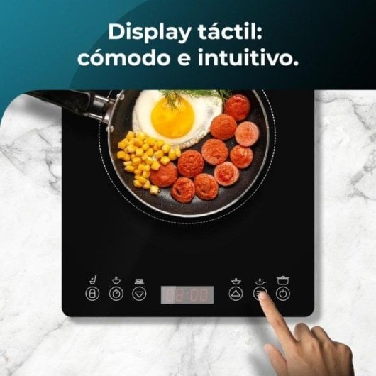 Cecotec Full Magma Slim Placa de Inducción Portátil Una Zona 2000W Negra