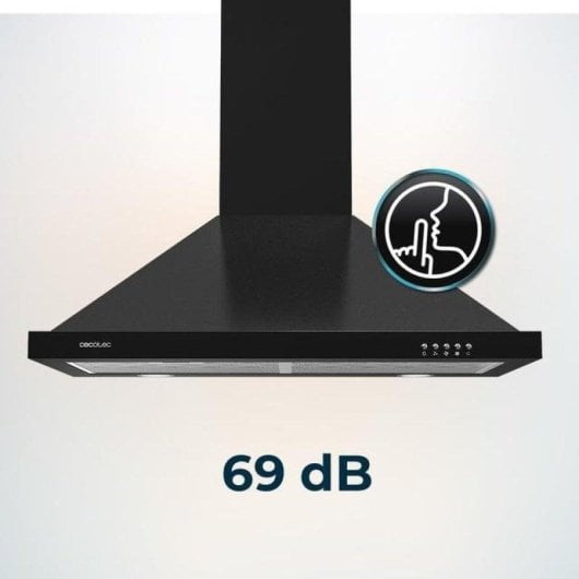 Campana extractora Cecotec Bolero Flux PM 604300 Piramidal 60cm LED Preto