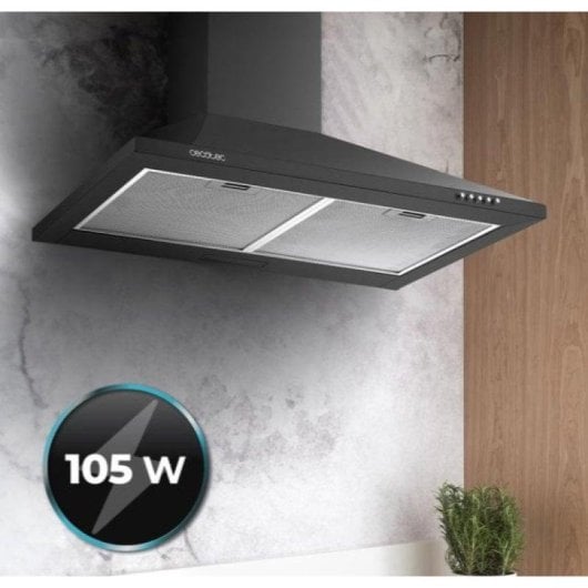 Campana extractora Cecotec Bolero Flux PM 604300 Piramidal 60cm LED Preto