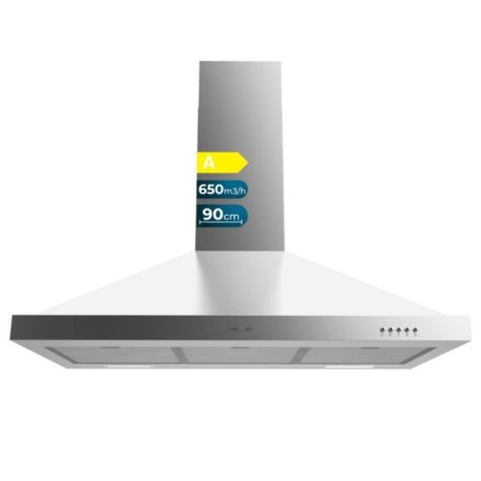 Cecotec Bolero Flux PM 906500 Campana Extractora 90cm A Acero Inoxidable