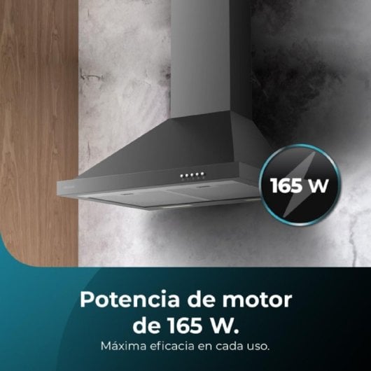 Cecotec Bolero Flux PM 606500 Campana Extractora 60cm A Negra