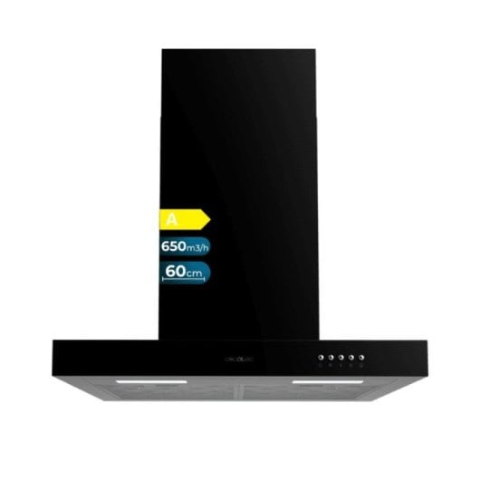 Cecotec Bolero Flux TM 606500 Hotte aspirante 60 cm A Noir