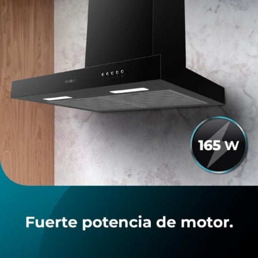 Cecotec Bolero Flux TM 606500 Hotte aspirante 60 cm A Noir