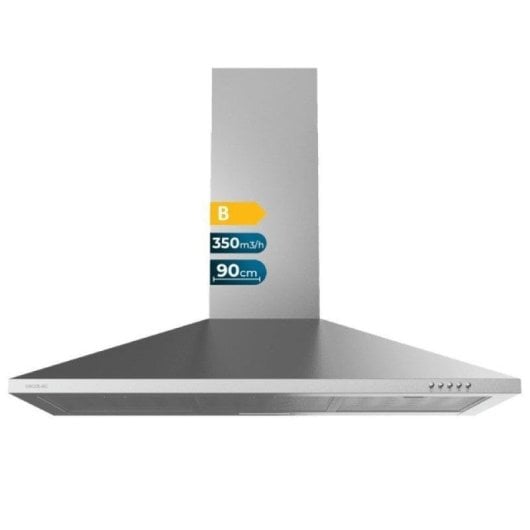 Campana extractora Cecotec Bolero Flux PM 903500 Umluft 90cm LED Edelstahlfilter